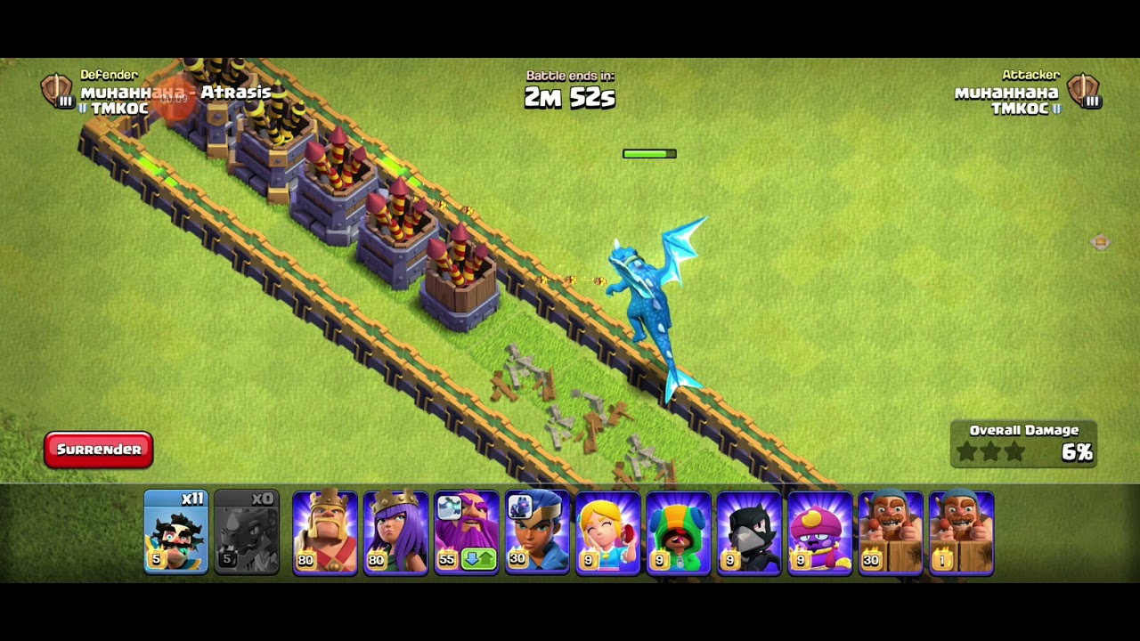 Max level electro dragon vs all level firecracker |clash of clans