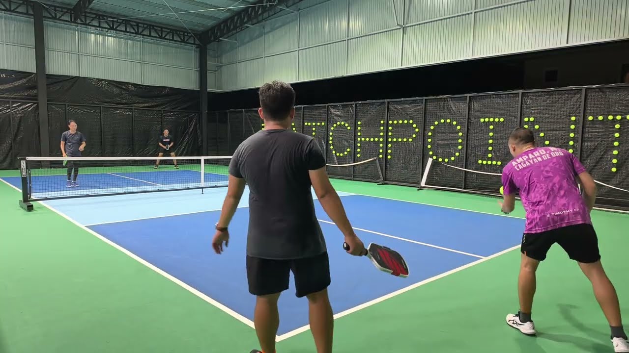 Sunday Pickleball Gang Queueing (3.8.26) - Irish/Juan vs Mark/Ken
