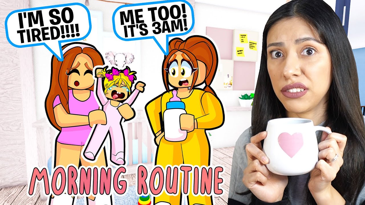MY DAUGHTER'S TEEN MOM MORNING ROUTINE! (Roblox)