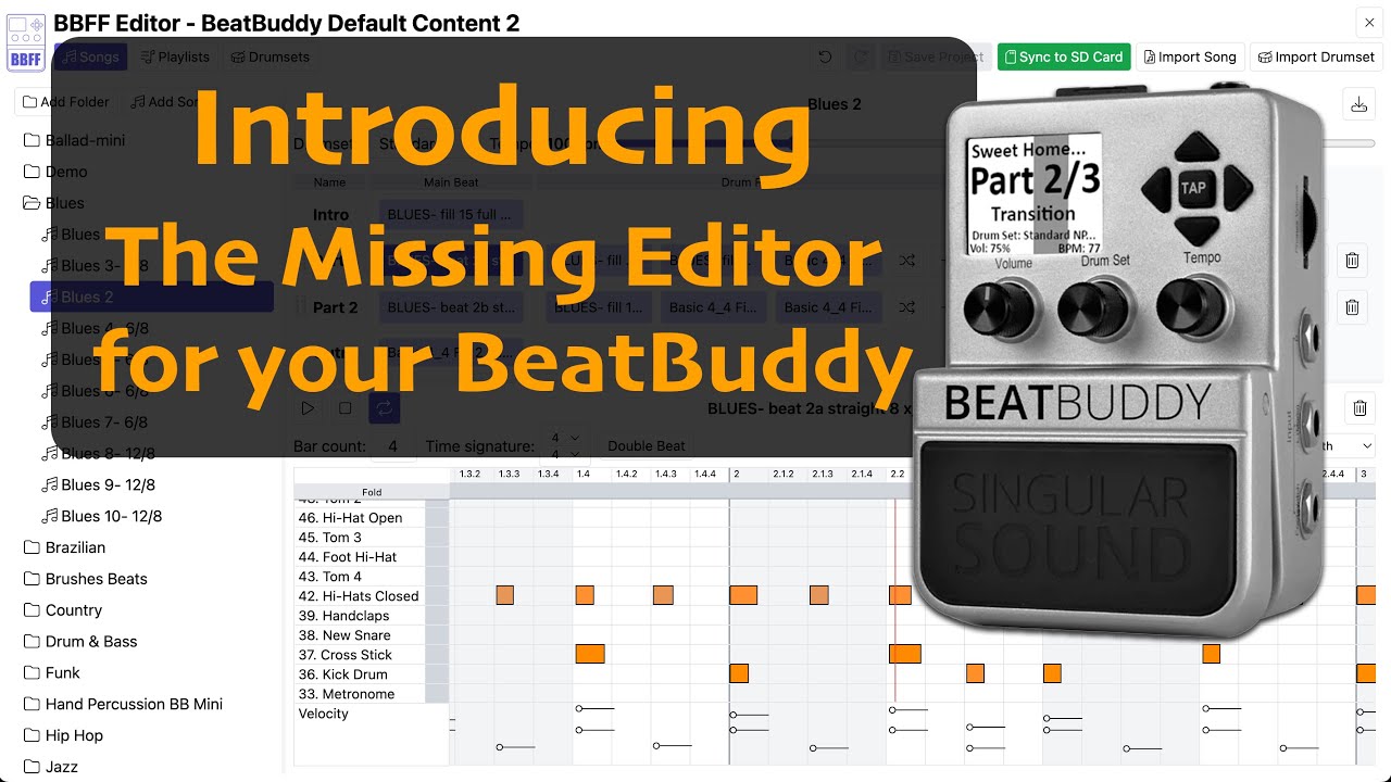 Introducing BBFF Editor for BeatBuddy