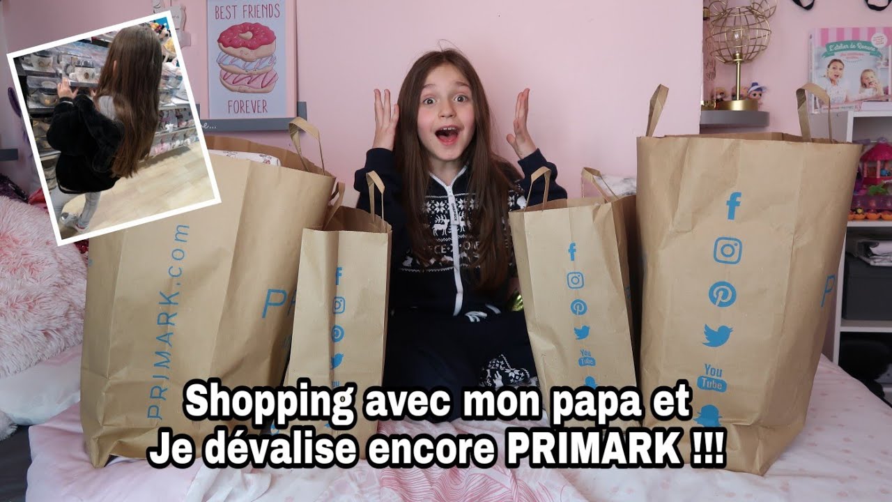HAUL PRIMARK - Shopping avec mon papa et je dévalise encore primark !!