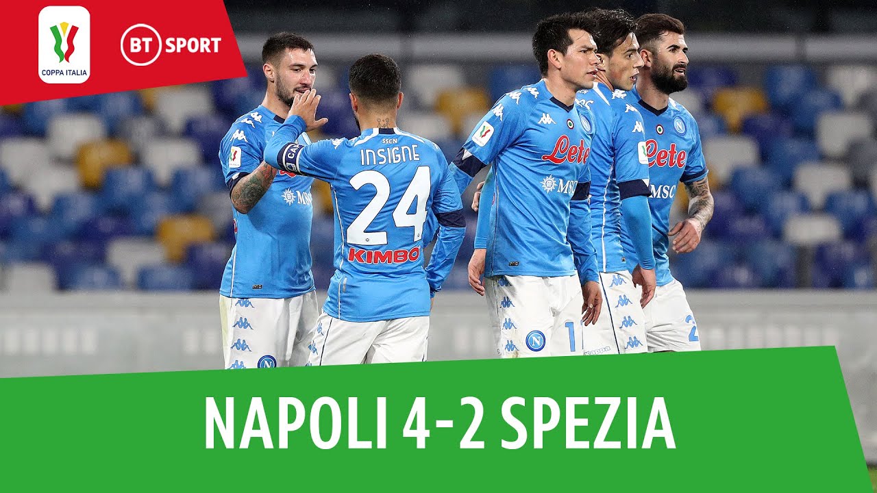 Napoli v Spezia (4-2) | First-half blitz ensures Blues win | Coppa Italia Highlights