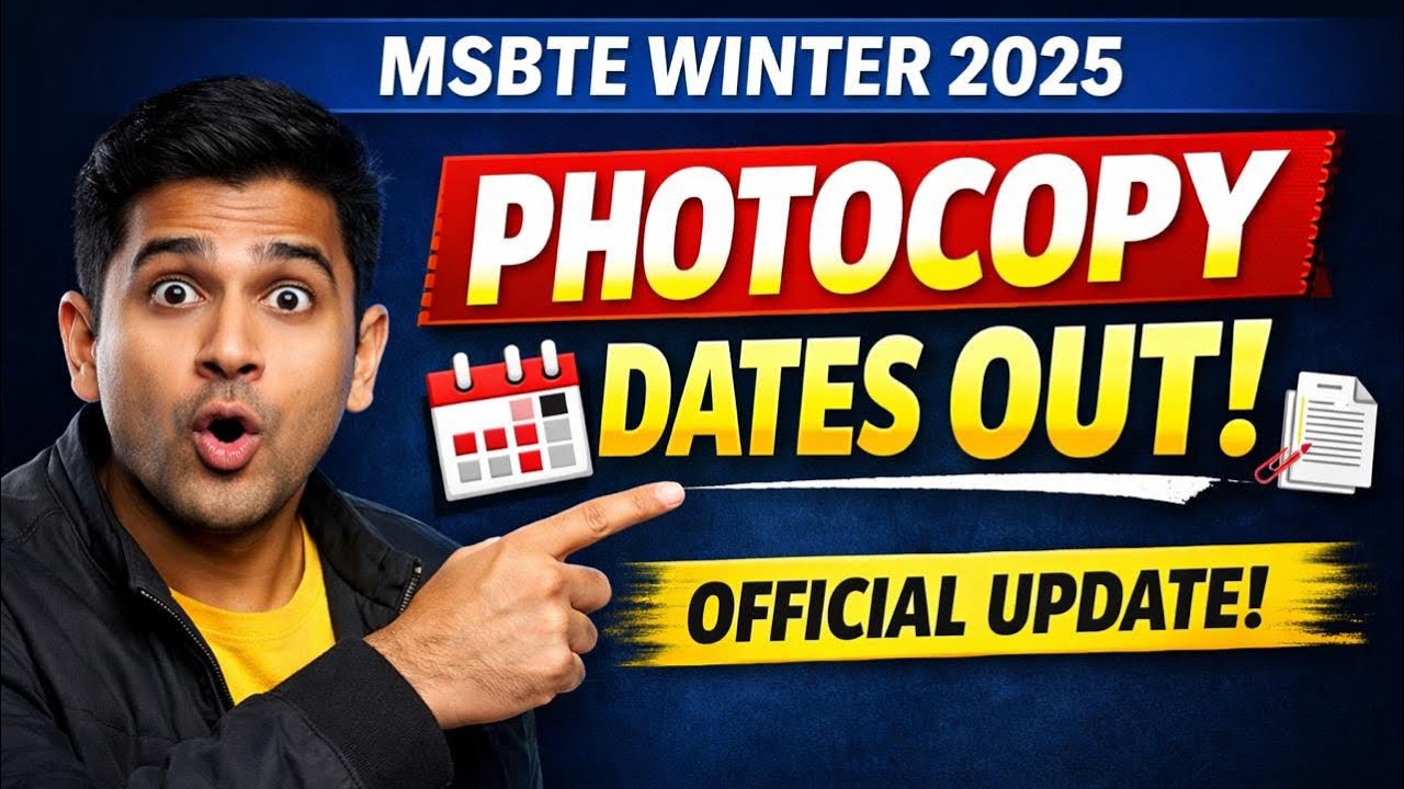 MSBTE Photocopy Dates Announced | Toshib Tutorials | MSBTE Winter 2025 Result