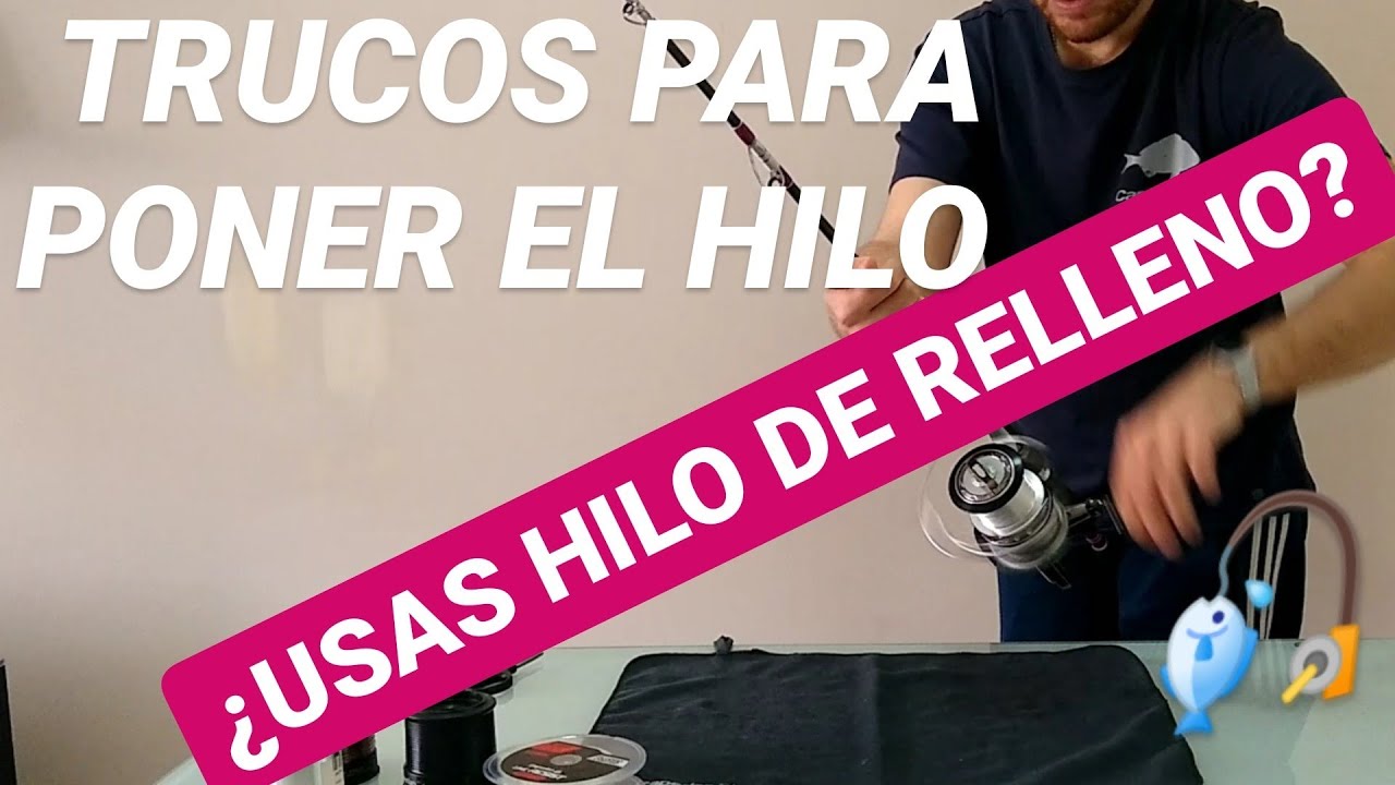 🎣 Cómo PONER HILO AL CARRETE DE PESCA 🎣// ¿Bobina de gran capacidad?  *Surfcasting