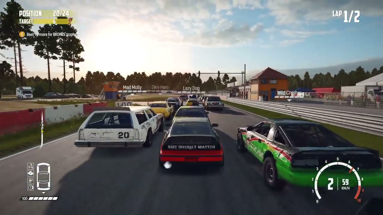 Wreckfest_Daily Race Rumble Race_ Espendalen Raceway Main Circuit Reverse