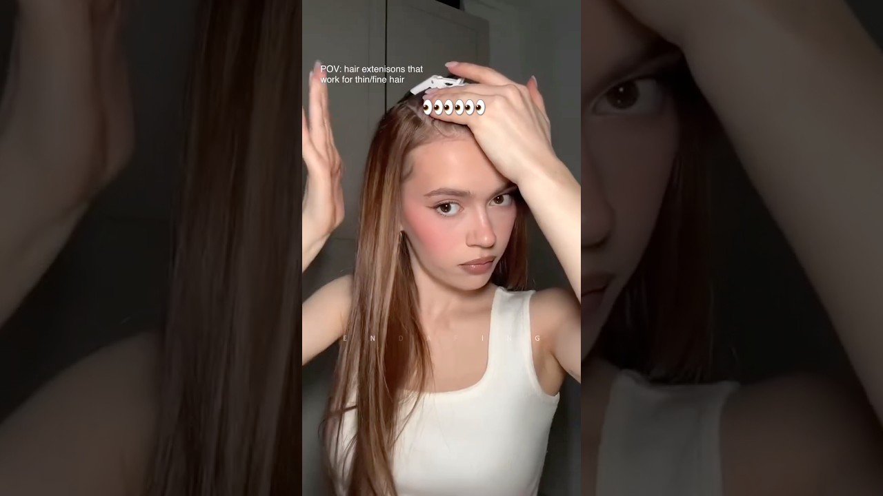 BEST hair extensions for thin fine hair | endaring hair extensions #besthairextensions #clipins