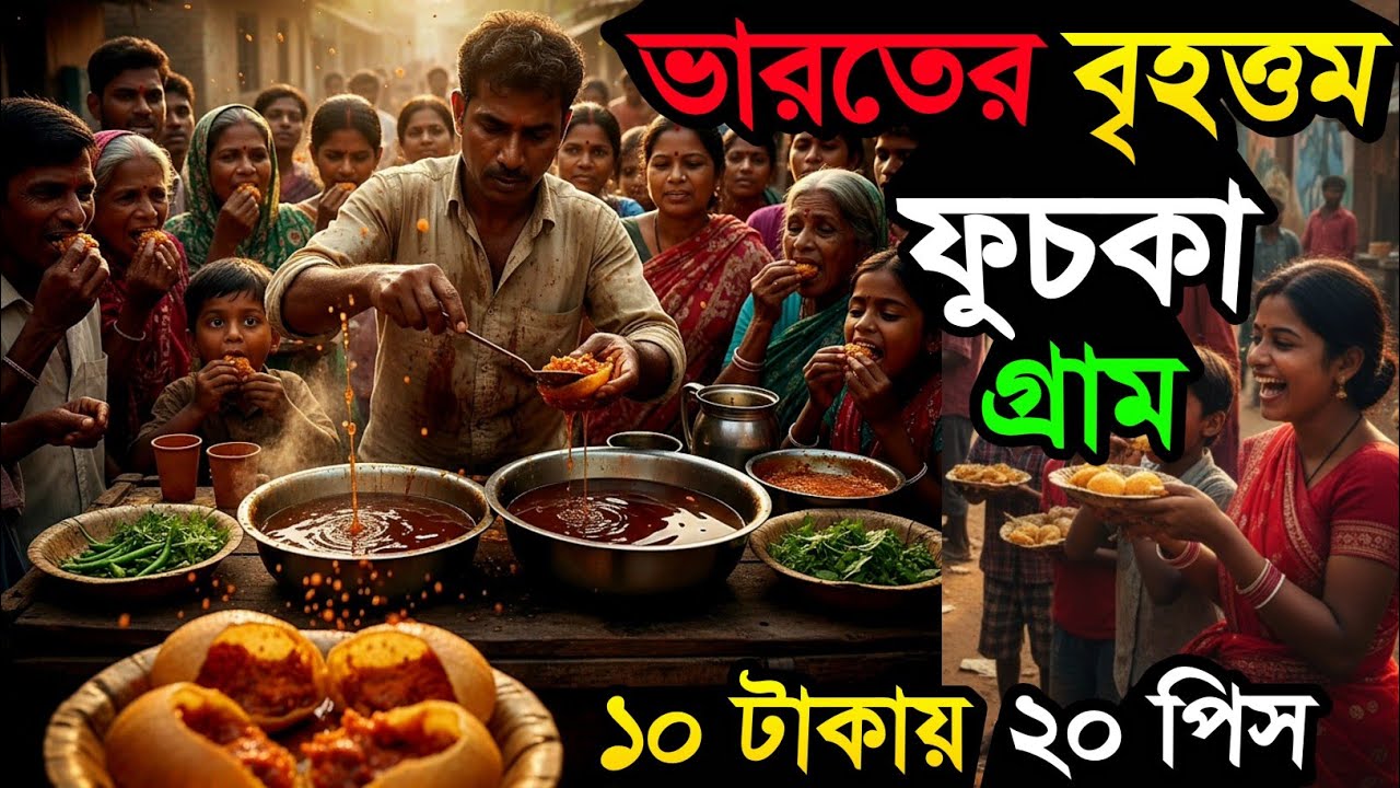 Fuchka Gram | ফুচকা গ্রাম ঘুরতে যাবো | Fuchka Para | Making Fuchka | ফুচকা গ্রামের ফুচকা তৈরী দেখুন