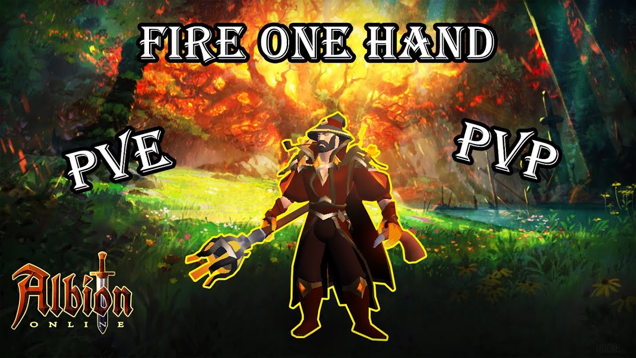 [FR] Albion Online - Build Fire une main FULL OP !! ~ PVE & PVP ~