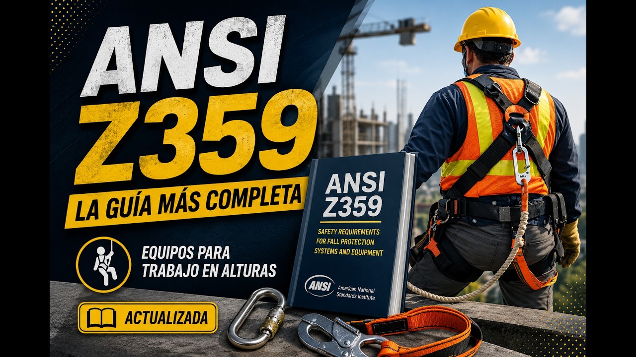📘⚠️ Normas ANSI Z359 | La Guía Más Completa 📚Actualizada de Equipos para Trabajo en Alturas 🧗‍♂️