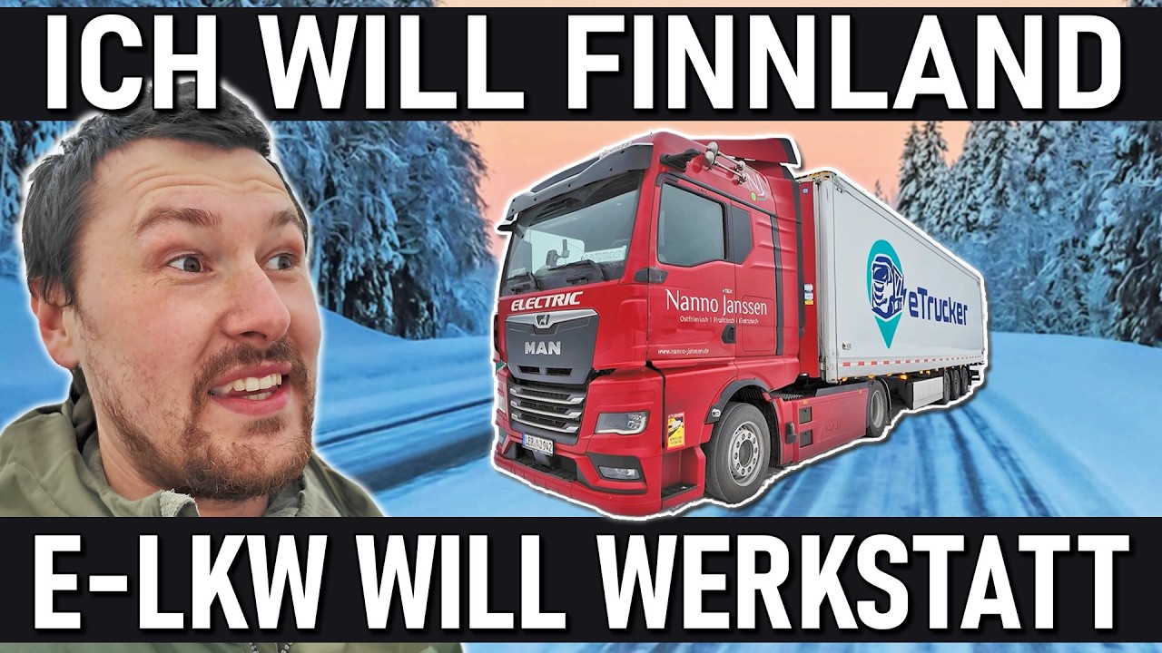 Mit Elektro LKW nach Finnland? MAN eTGX bleibt mit HOCHVOLT FEHLER liegen!