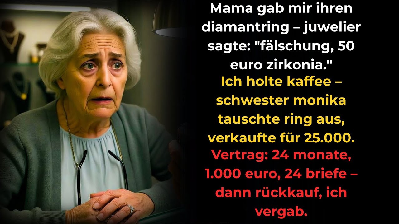 Mama gab mir 30.000€-Ring am Sterbebett–Juwelier: "Fälschung", Schwester tauschte in 20 Minuten...