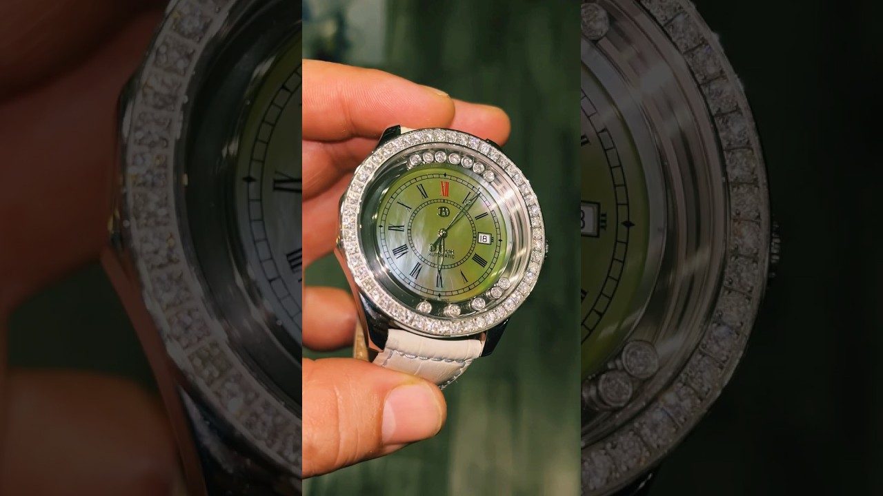 Mens Dibur Automatic Diamond Watch 4.00 Carats