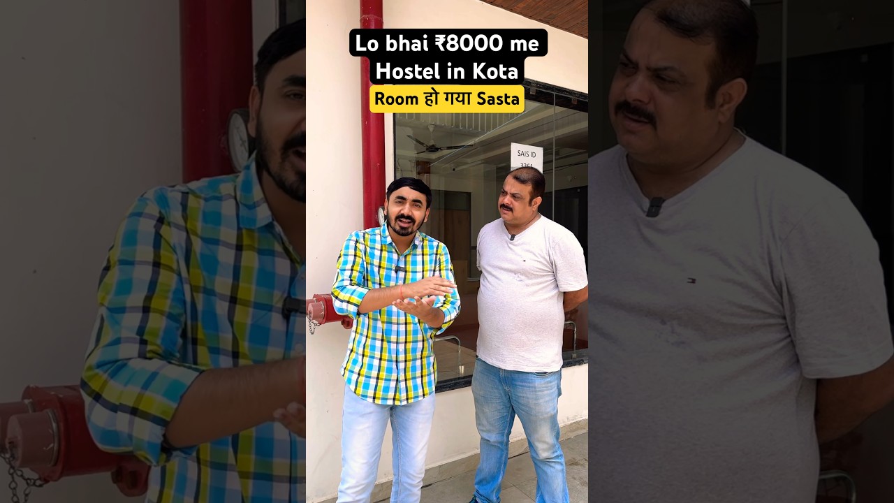 😮₹8000 me Girls Hostel in Kota | Room हुआ Sasta | Very Affordable Nearby Coaching | #kota #hostel