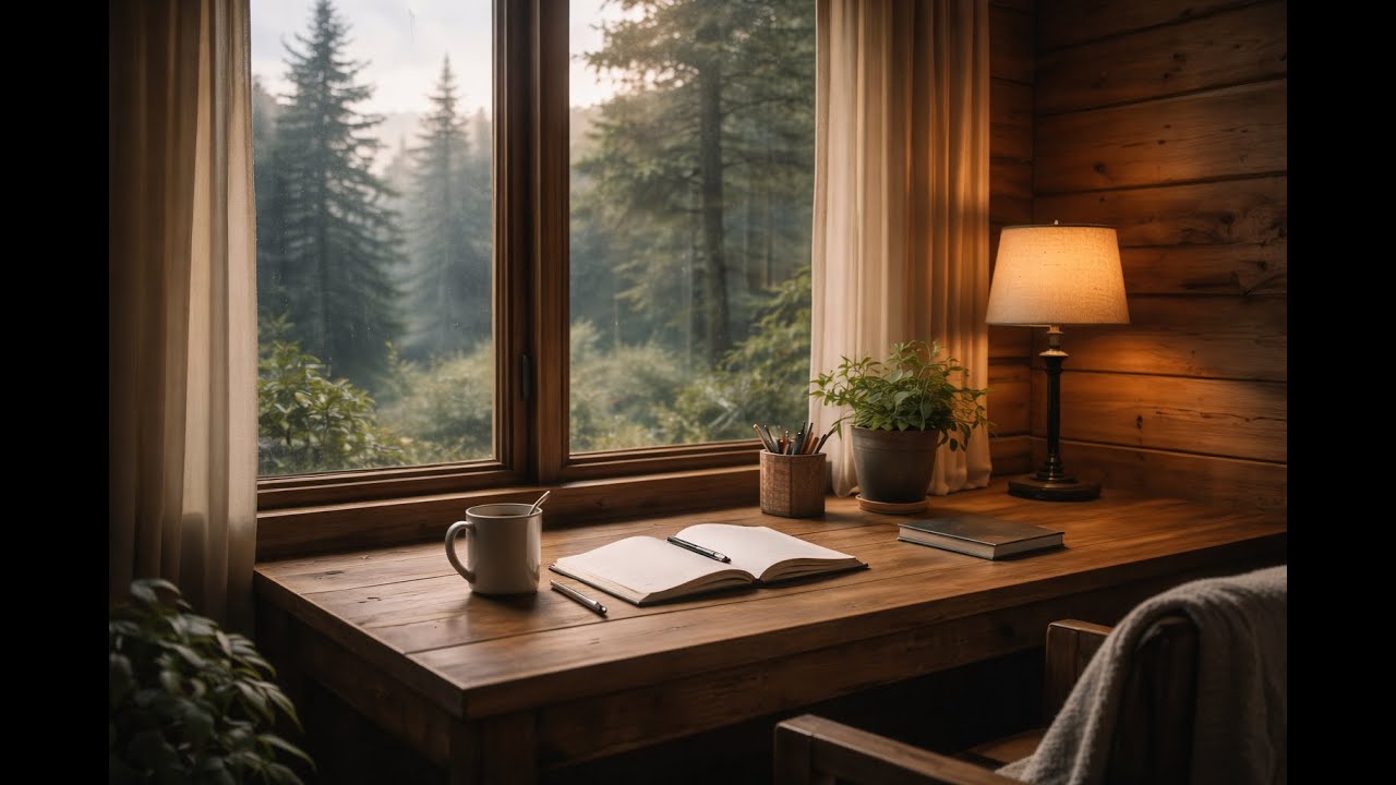 Rainy Workday 🌧️ | Calm Music for Deep Focus & Concentration