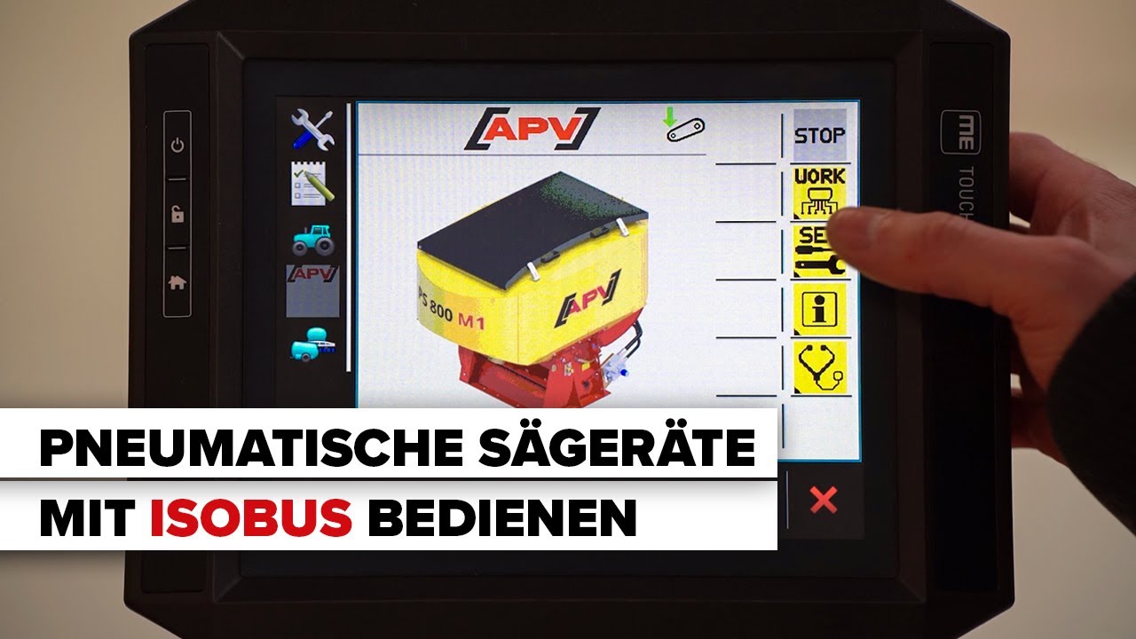 APV Sägeräte mit ISOBUS: Erststart, Bedienung und Funktionen
