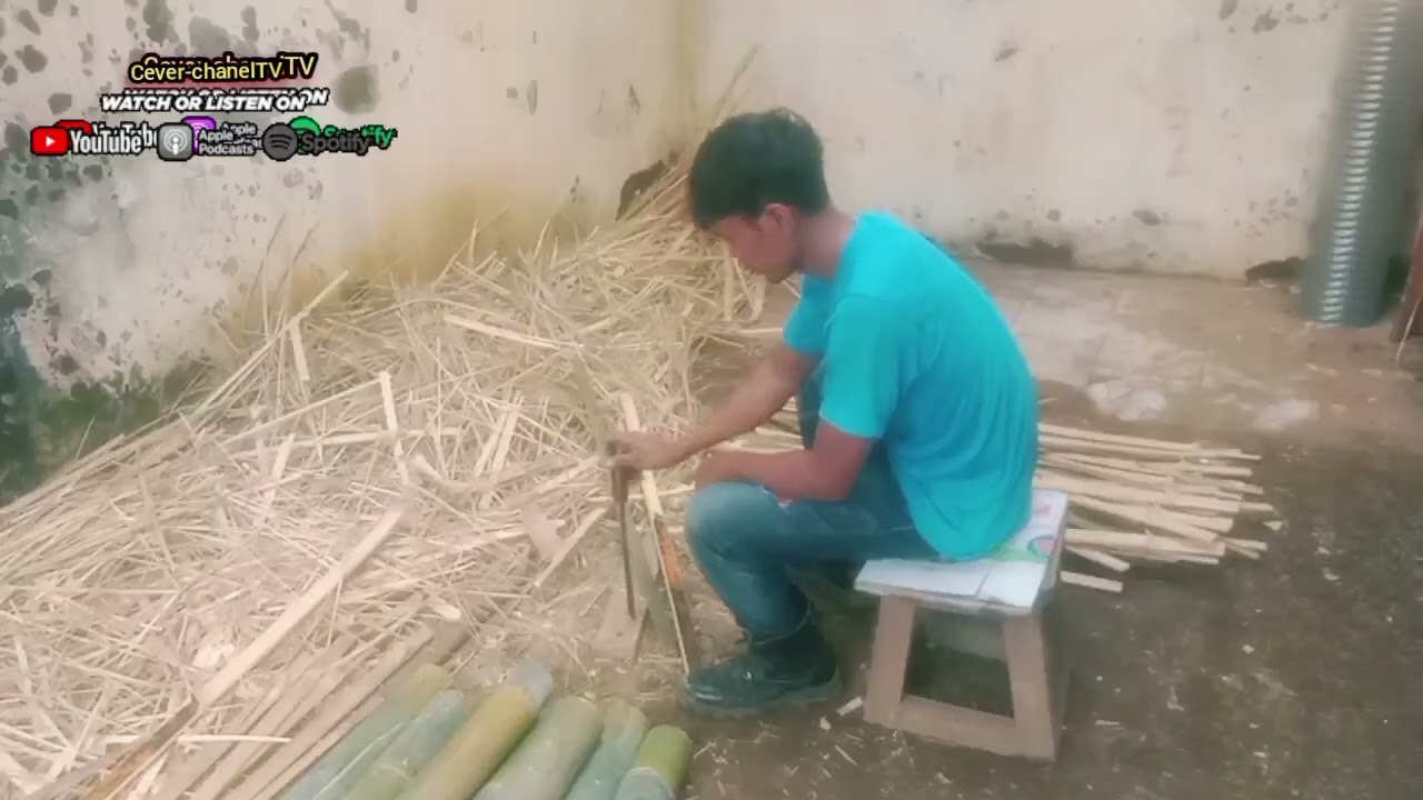 Mudah dan simple memotong dan membelah bambu❗❗❗