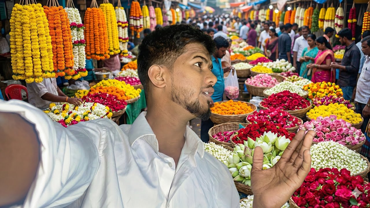 Mumbai Dadar Flower Market 🌸 | Dadar Flower Market | 4 AM Morning Market 😱