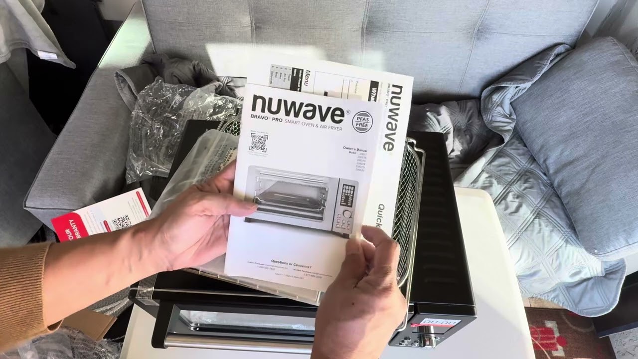 Распаковка комбинированной фритюрницы-тостера Nuwave Bravo Pro Convection, 10-в-1, температура 50...