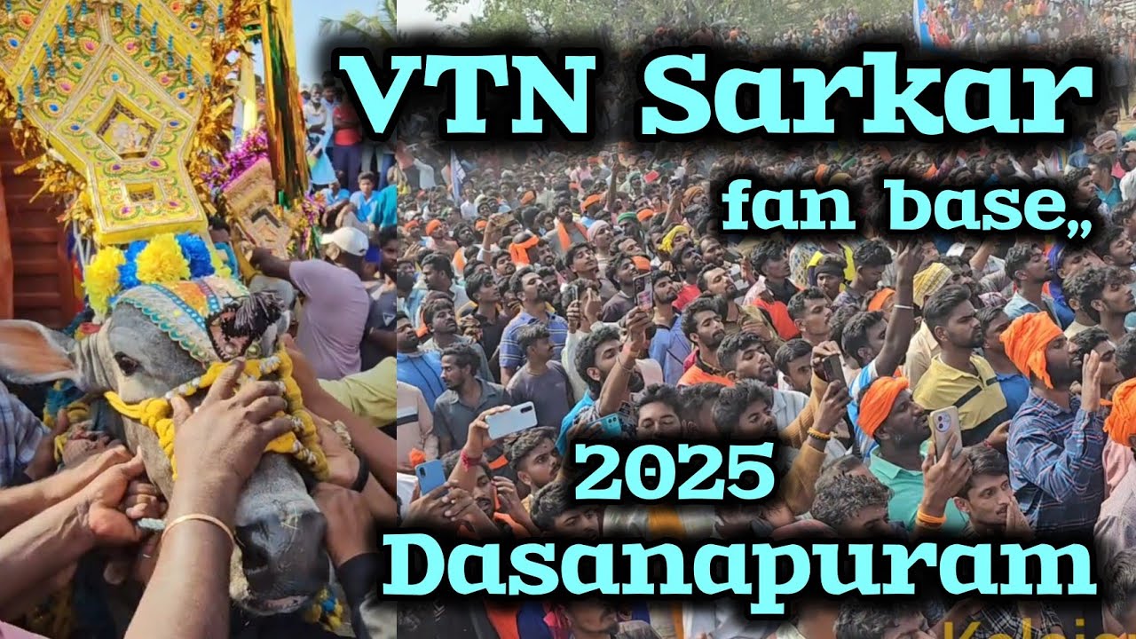 VTN SARKAR MASS ENTRY  DASANAPURAM  BULL FESTIVAL 2025