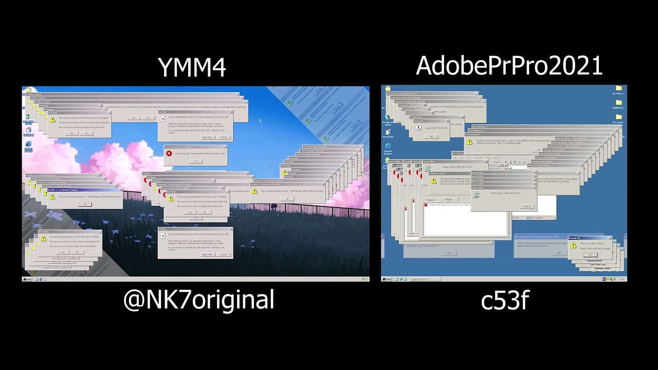 Windows 2000 Crazy Error @bobpamania Audio Battle