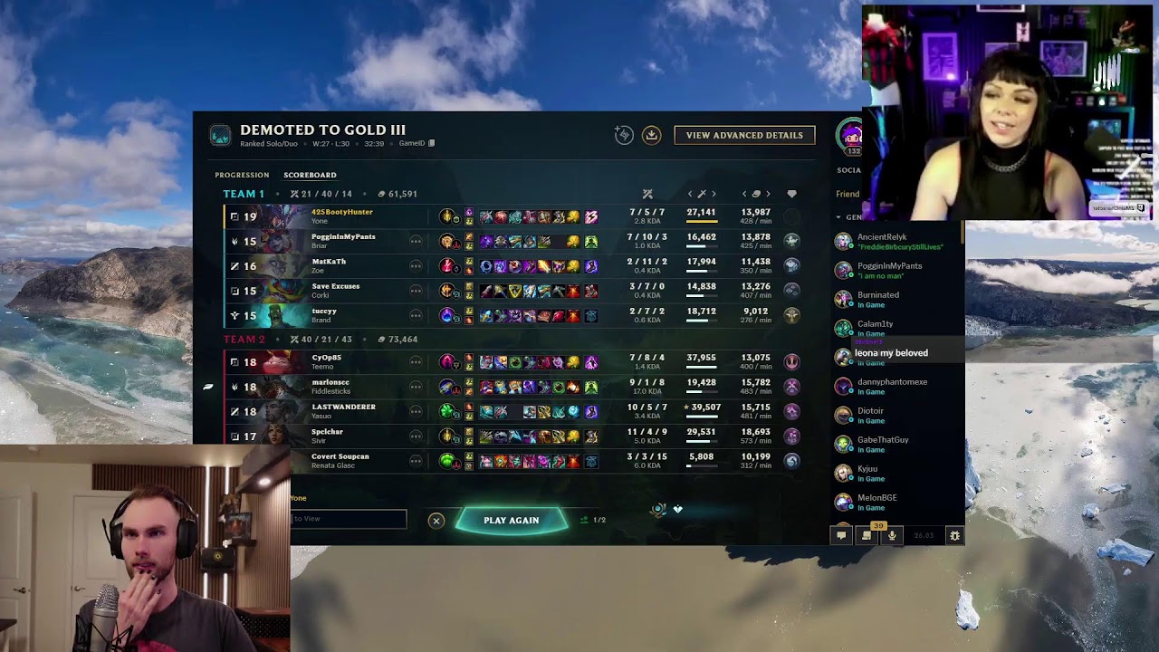 GOTH GF ENRICHMENT TIME (league of legends)