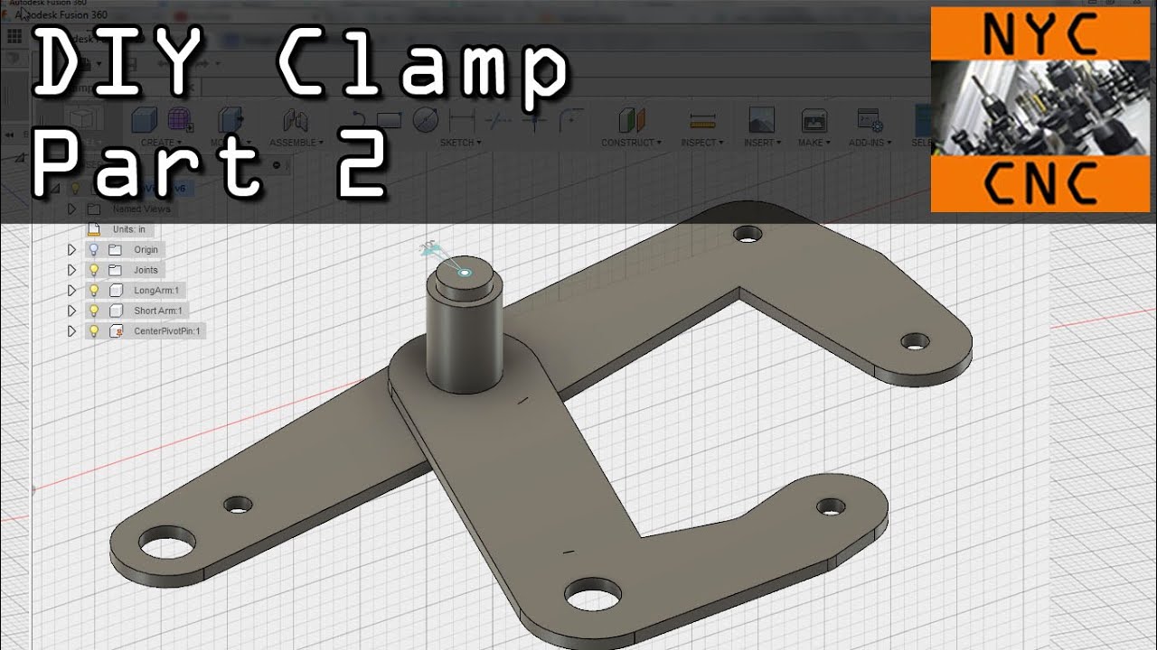 Fusion 360 DIY Clamp Part 2: Multi-Component CAD!  Widget71