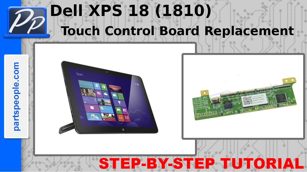 Dell XPS 18 (1810) Touch Controller Circuit Board Video Tutorial Teardown