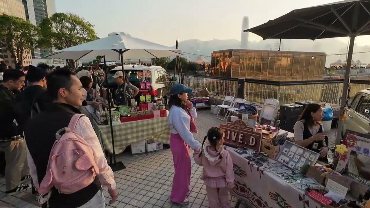 巿集漫遊 2025中港城車尾箱巿集 Car Boot Christmas Market 2025 4K Hong Kong Walkie