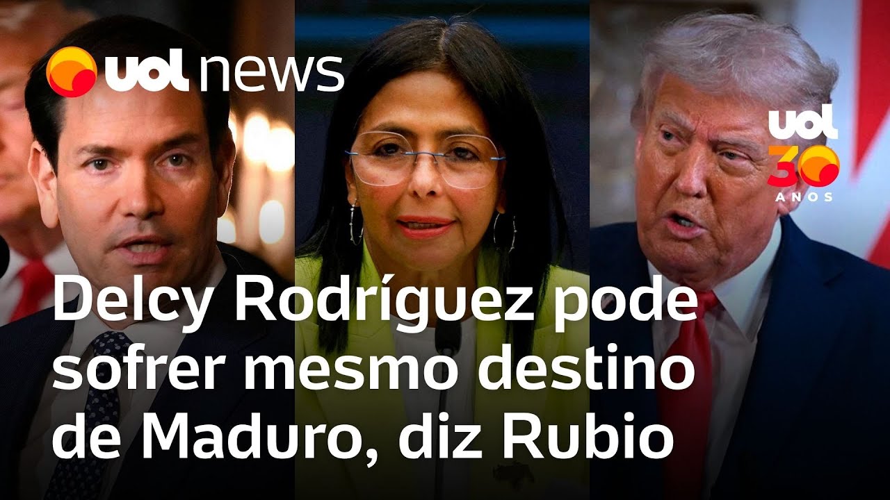 Rubio dirá no Senado dos EUA que Delcy Rodríguez pode sofrer o mesmo destino de Nicolás Maduro