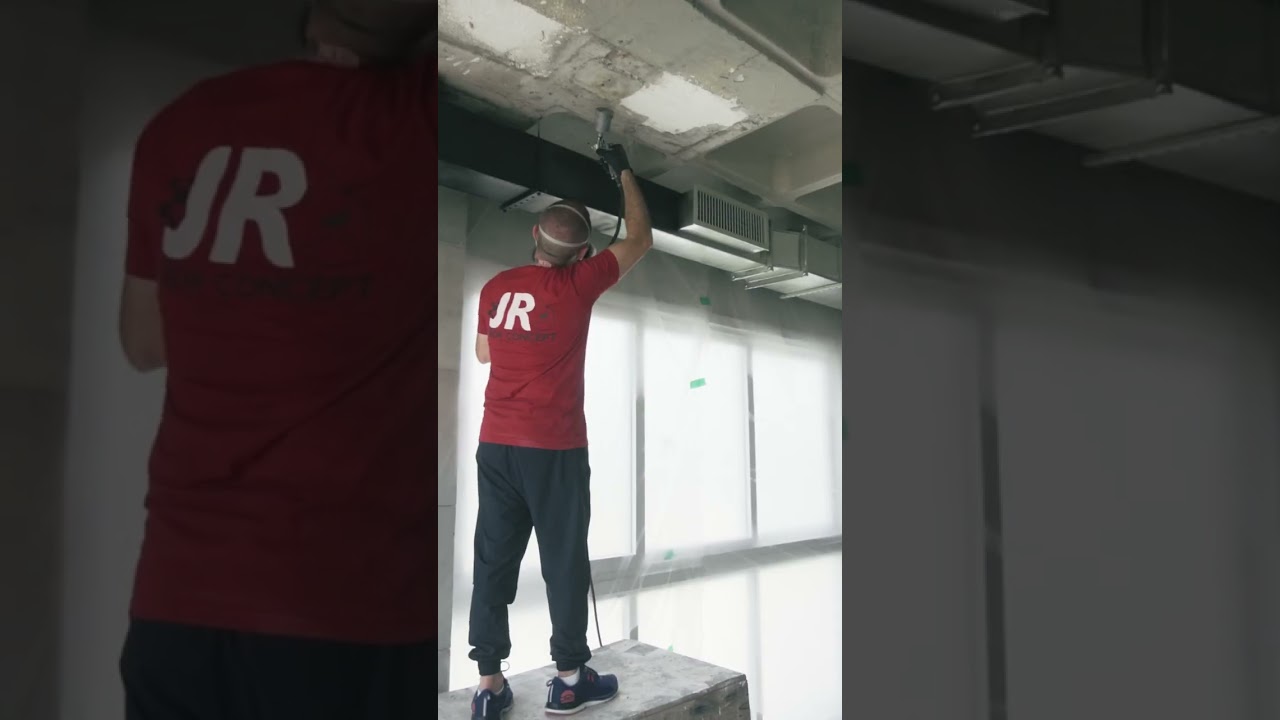 Pintura de dutos de ar condicionado