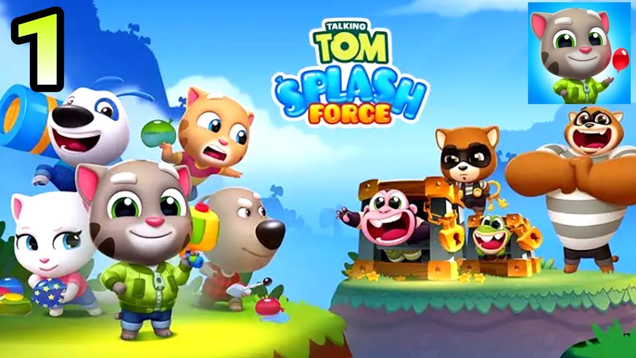 Talking Tom Splash Force Android Gameplay Full HD by Outfit7 Limited