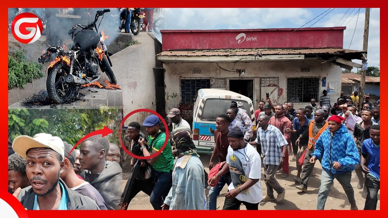 MWIZI AINGIA KWENYE 18 ARUSHA! WACHOMA MOTO PIKIPIKI YAKE - AJIFICHA NDANI - POLISI WAMUOKOA ASIUAWE