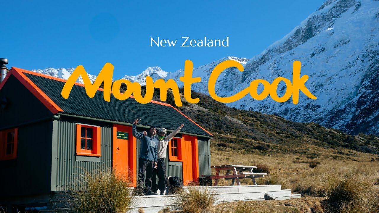 Winter Campervan Roadtrip NZ | Eps 4: Visiting Arrow Town, Omarama Clay Cliff & Hiking at Mount cook