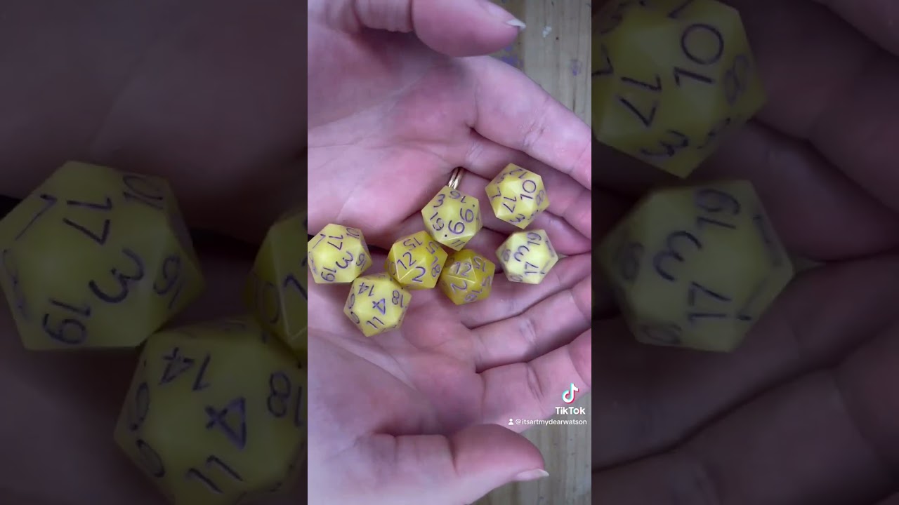 Check out this massive custom D20 order! It was so much fun to make! #artist #dice #dicegoblin