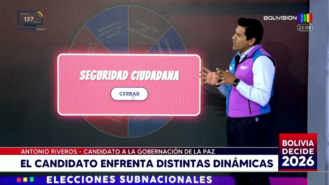 Bolivia Decide 2026 | Antonio Riveros participa en la ruleta y expone sus propuestas para La Paz