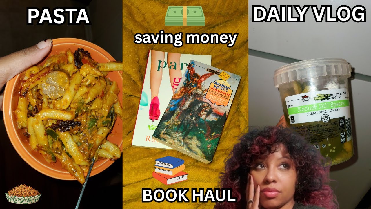 VLOG | Aldi's Spicy Cajun Pasta, Book Haul, Saving Money Goals, The Want for New Clothes