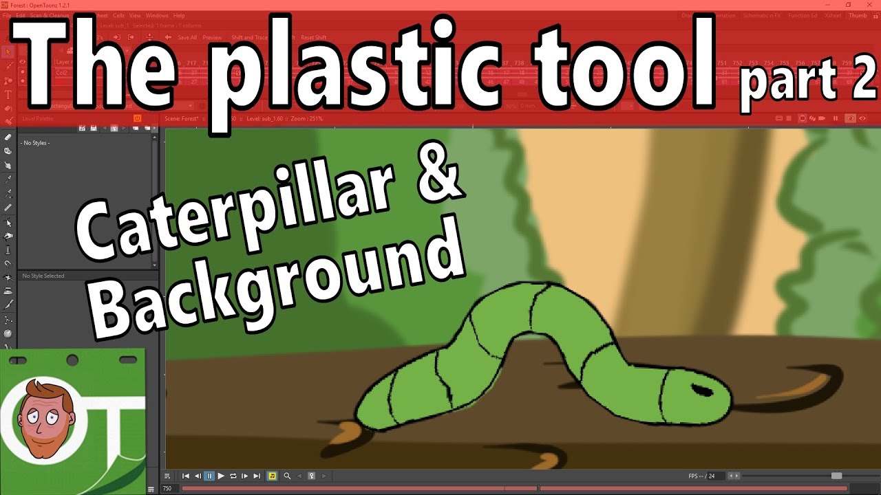 Using the plastic tool (part 2) - OpenToonz Tutorial