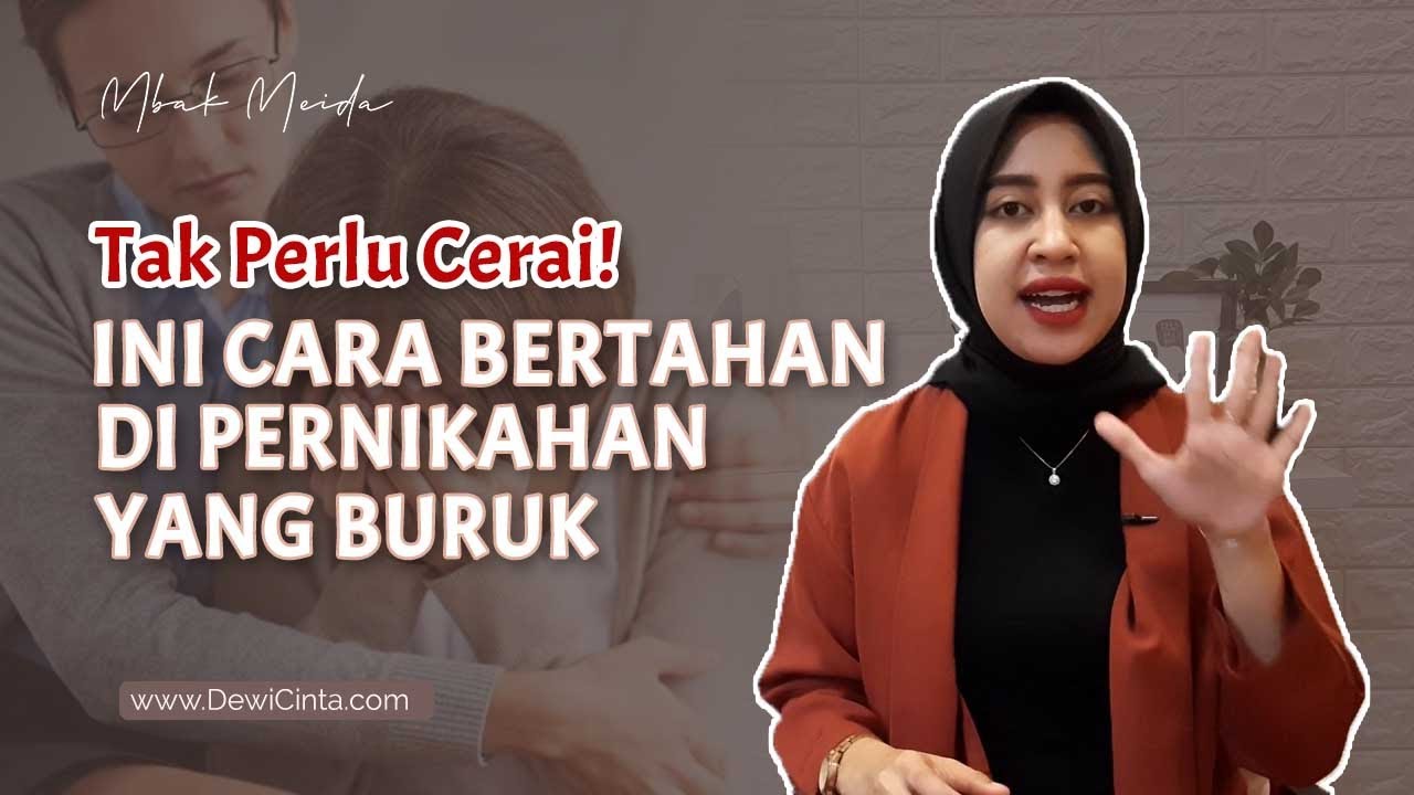 TAK PERLU CERAI! Ini 5 Cara Bertahan dengan Pernikahan yang BURUK