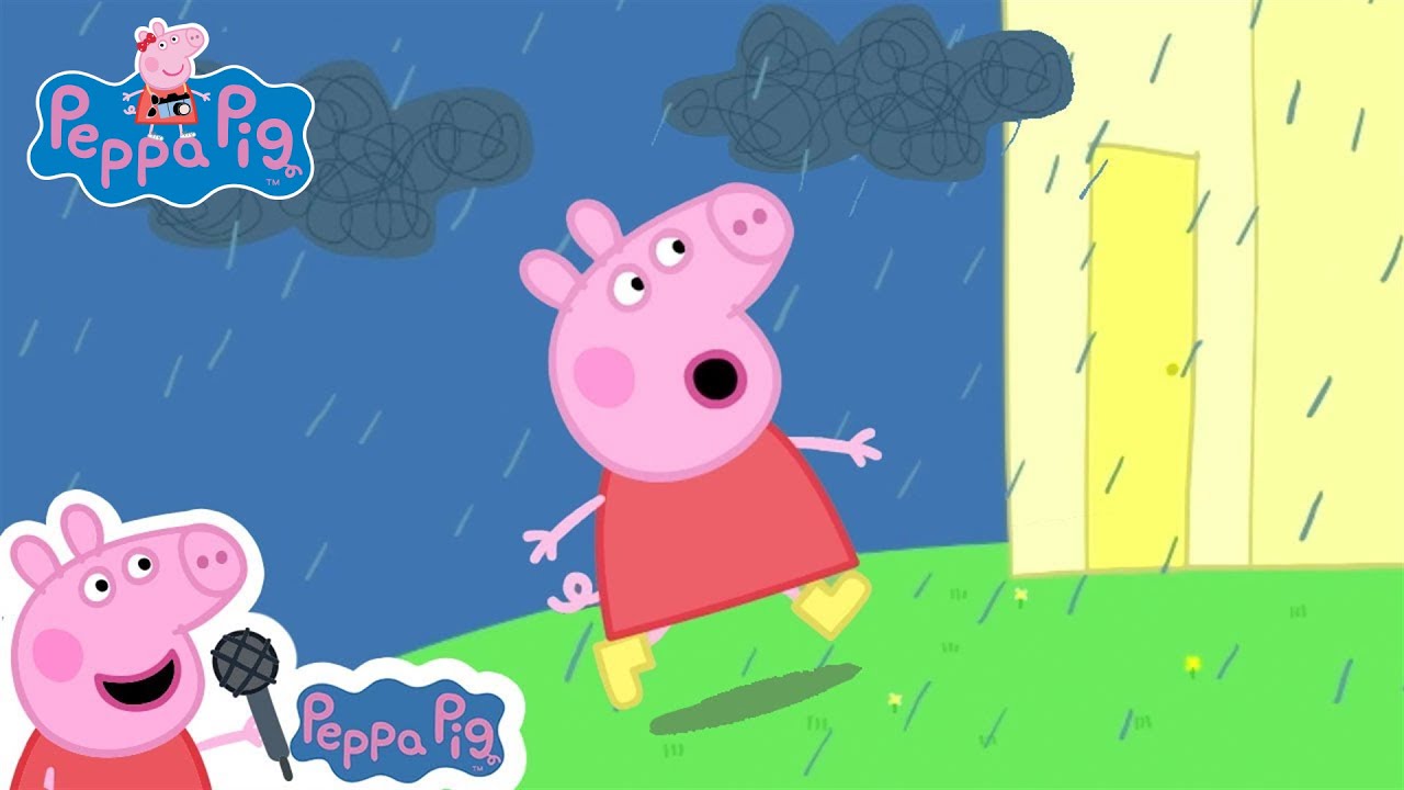 Rain Rain Go Away Featuring Peppa Pig | Peppa Pig Songs | Nursery Rhymes + Kids Songs