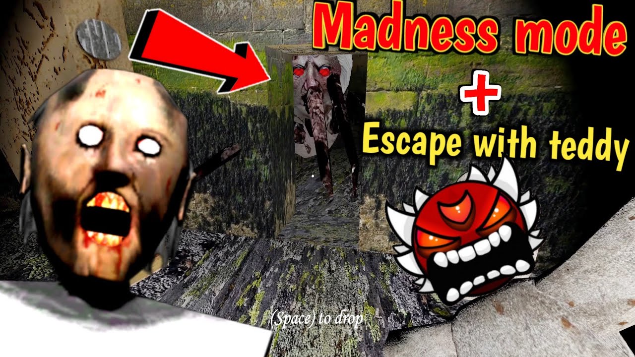 Granny 1.8 Remake - Madness mode - Escape with teddy (Sewer Escape)