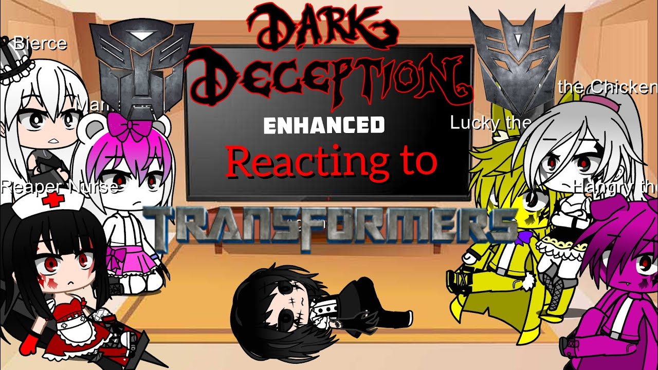 Dark Deception React to Transformers (Animated by Osro) | Gacha Club | Part 1 | Read Description