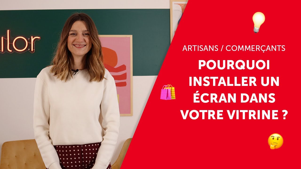 Écran vitrine professionnel⎪Générer du trafic dans votre commerce