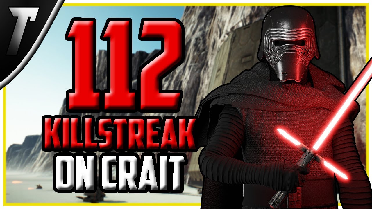 Star Wars Battlefront 2 Kylo Ren 112 Killstreak (Crait) (Max Level)