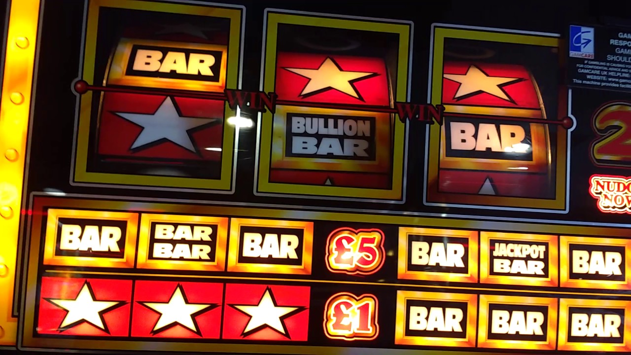 BULLION BARS fruit machine.£35 jackpot.2Xs top board