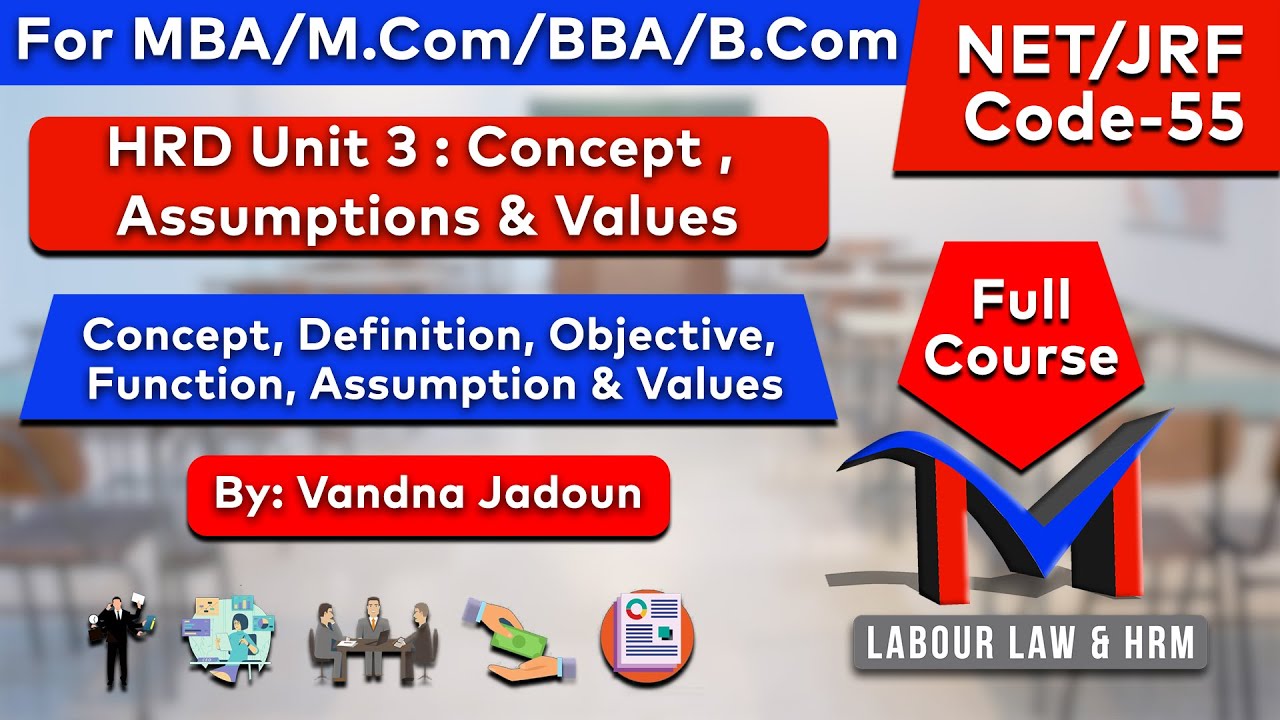HRD UNIT 3 CONCEPTS , ASSUMPTION & VALUES