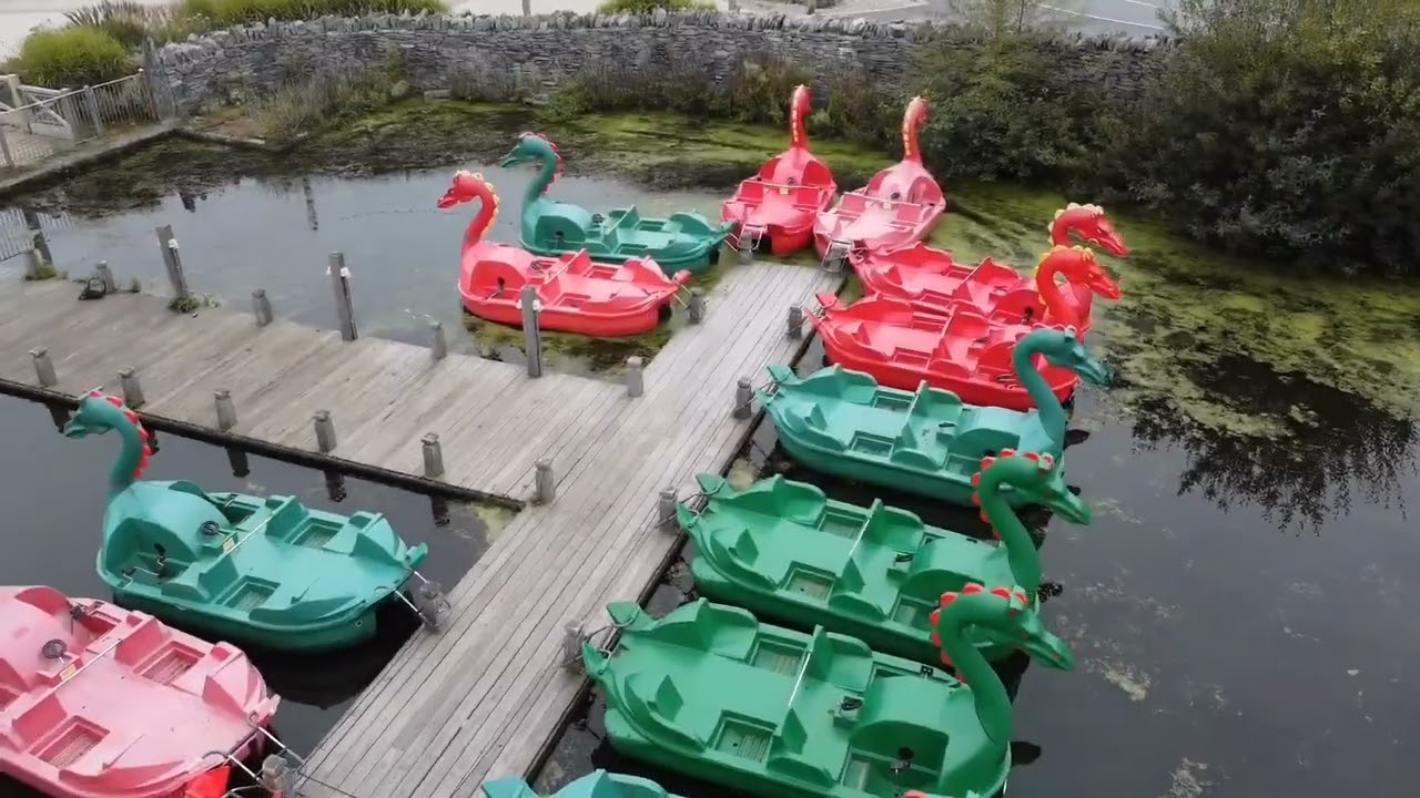 Aerial footage of Hafan y Môr, Haven, Pwllheli