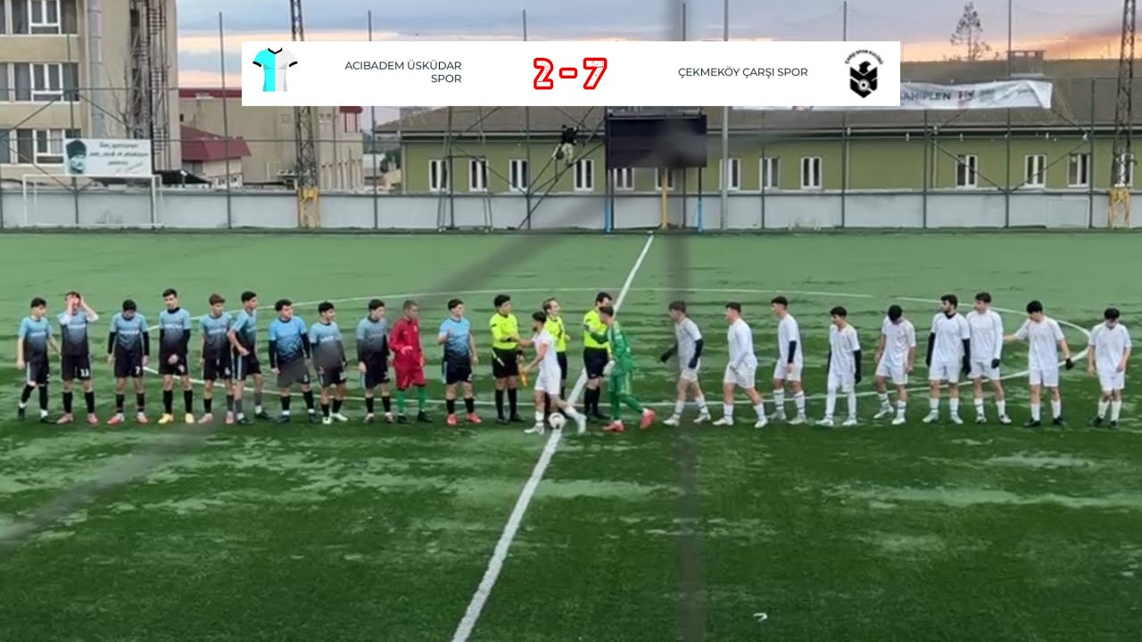 U18 ACIBADEM ÜSKÜDAR 2-7 ÇEKMEKÖY ÇARŞI 030126