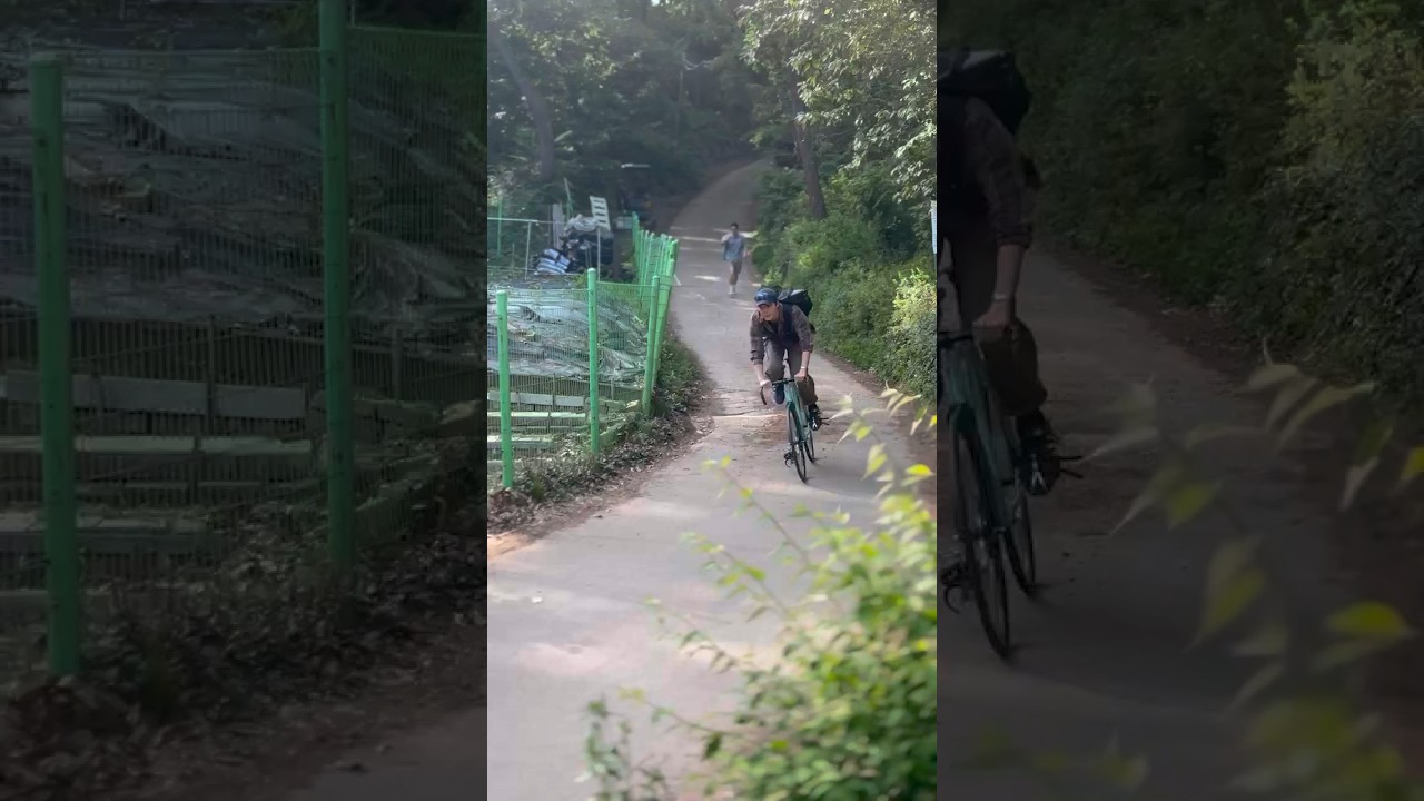 Fixie downhill skiding, Flat tire failure!💥😫🤯🤮😵&zwj;💫