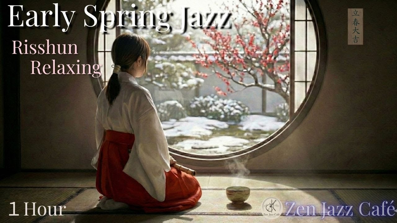 Early Spring Jazz 🌸 Risshun Ralaxing | 立春 | Instrumental Music for Stress Relief & Focus