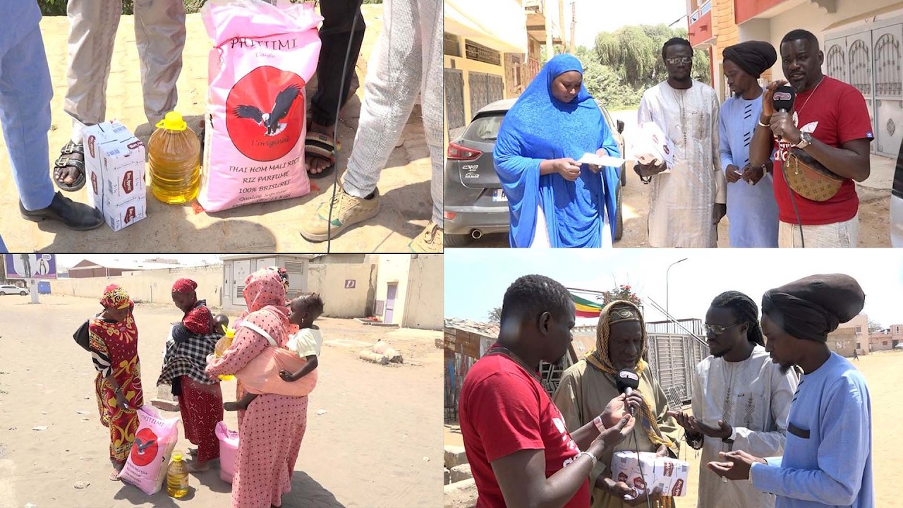 Fadel surprend avec une distribution de riz, d’huile, sucre et d’argent avec Solidarité Baytoul Mal